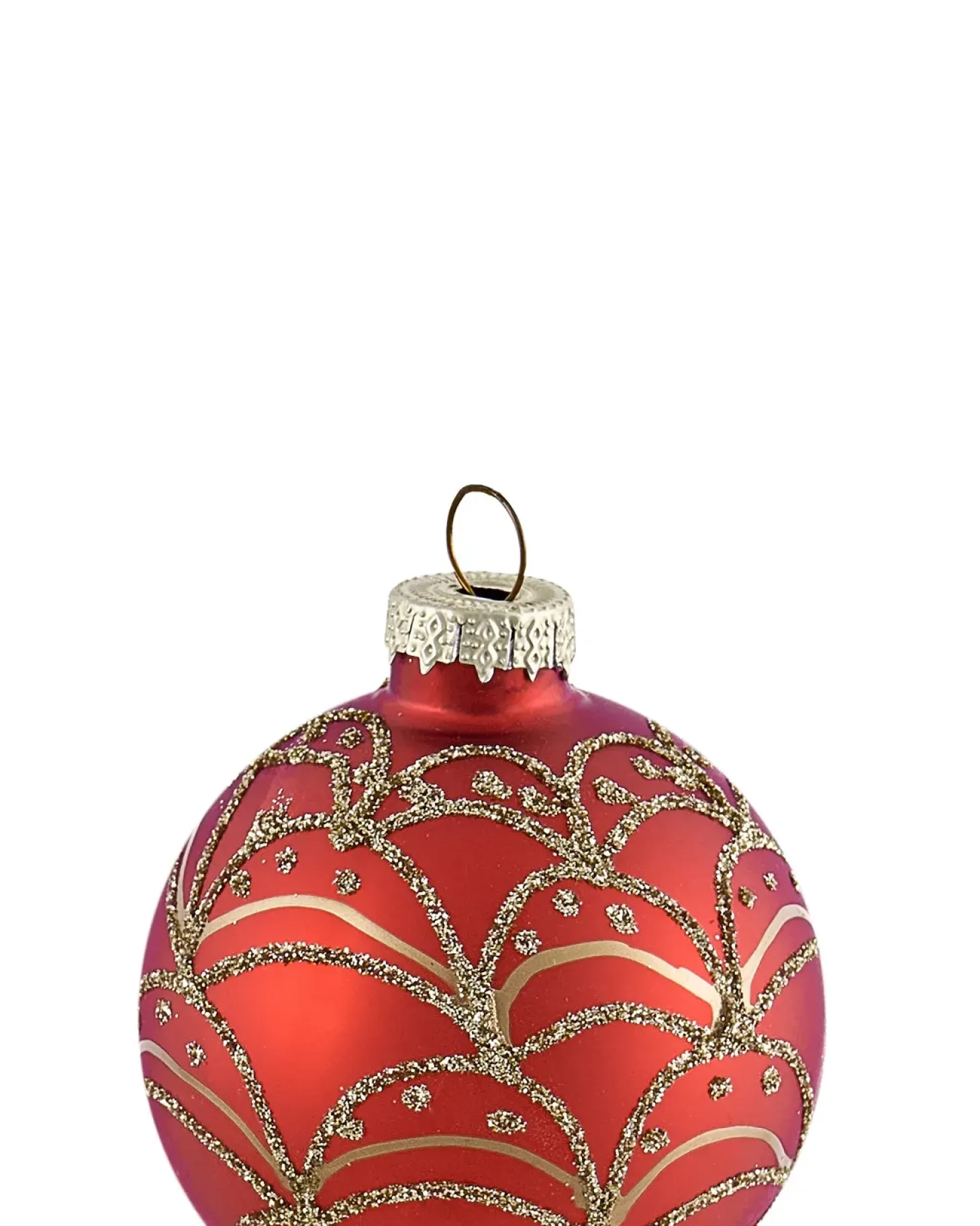 Sæt af 50 julekugler SPARKLE Glas Rød/Guld