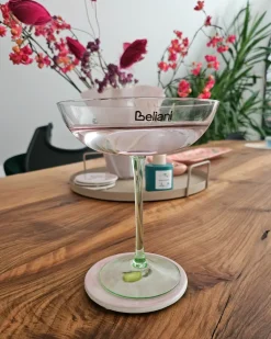 Sæt af 4 martini glas DIOPSIDE 250 ml Lyserød