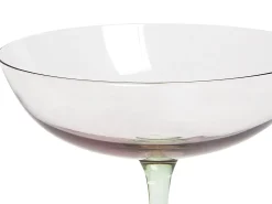 Sæt af 4 martini glas DIOPSIDE 250 ml Lyserød