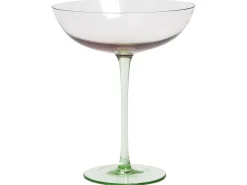 Sæt af 4 martini glas DIOPSIDE 250 ml Lyserød