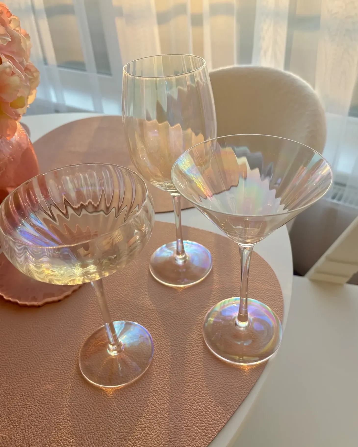Sæt af 4 martini glas MORGANITE 220 ml Transparent