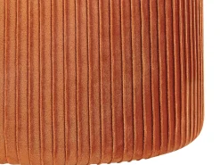 Sæt af 2 opbevaringspuffer CAMDENTON Velour Orange