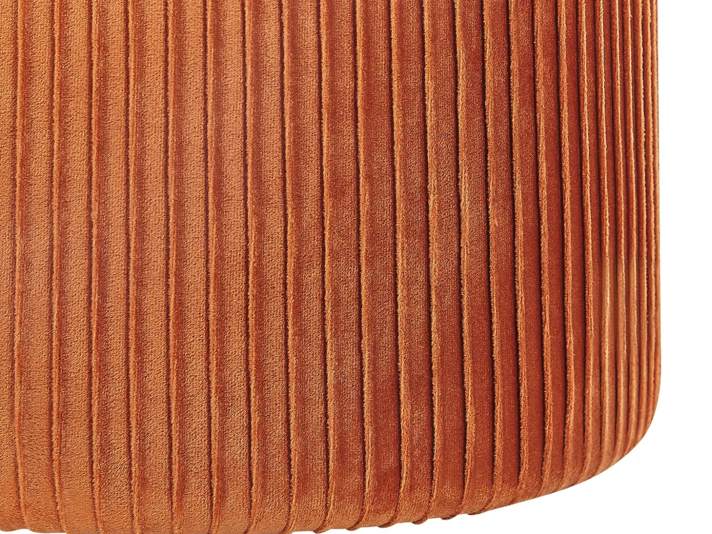 Sæt af 2 opbevaringspuffer CAMDENTON Velour Orange