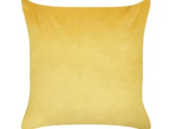 Sæt af 2 pyntepuder ACONITUM Velour 45 x 45 cm Gul Dyremønster