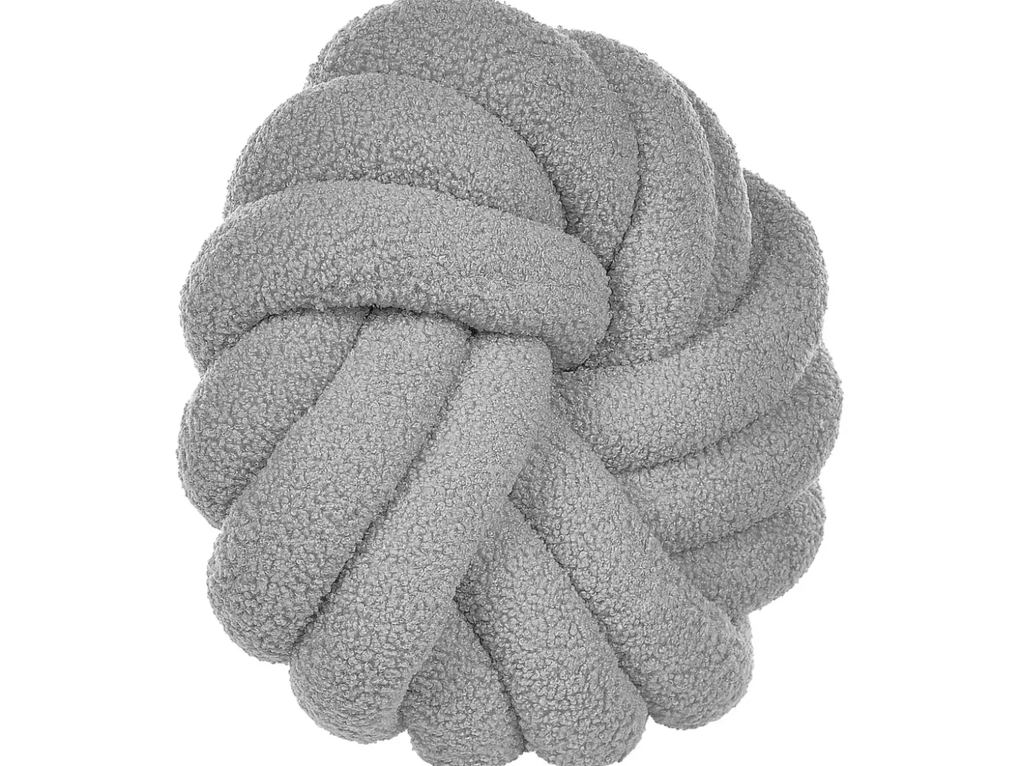 Sæt af 2 pyntepuder AKOLA Boucle 31 x 31 cm Grå Ensfarvet