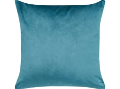 Sæt af 2 pyntepuder ALYSSUM Velour 45 x 45 cm Blå Trellis-mønster