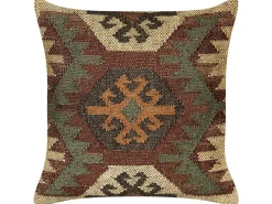Sæt af 2 pyntepuder ARVEN Jute 45 x 45 cm Brun Orientalsk mønster