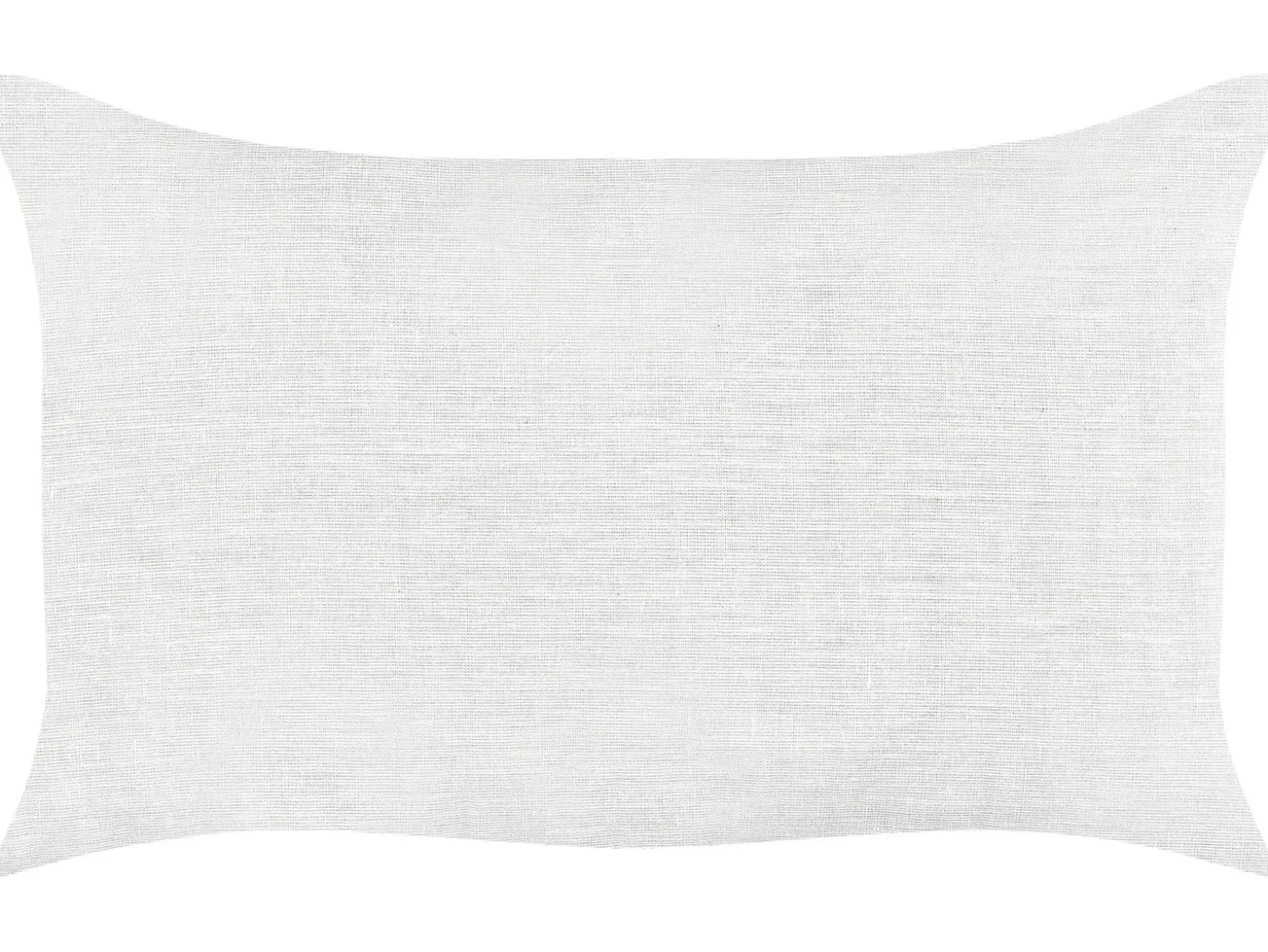 Sæt af 2 pyntepuder BANORI Hør 30 x 50 cm Hvid Ensfarvet