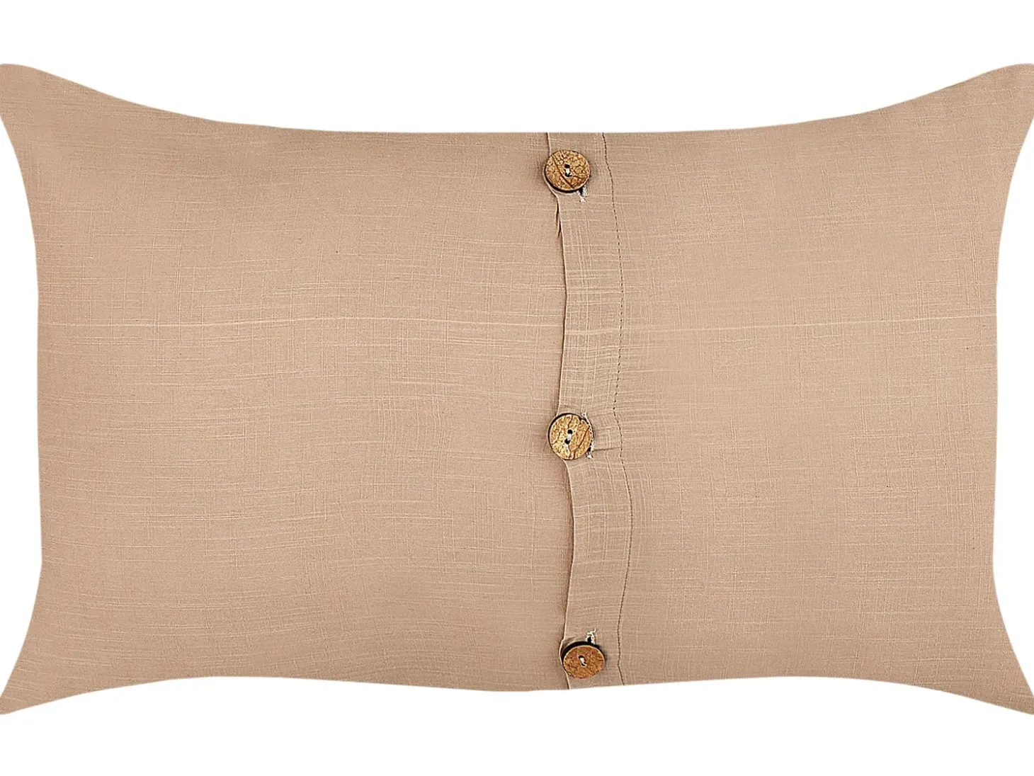 Sæt af 2 pyntepuder BANORI Hør 30 x 50 cm Beige Ensfarvet