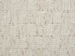 Sæt af 2 pyntepuder BASALIM 45 x 45 cm Beige Ensfarvet