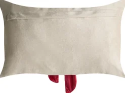Sæt af 2 pyntepuder BELLE Velour 50 x 30 cm Brungrå Julemønster