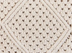 Sæt af 2 pyntepuder BESHAM Bomuld 45 x 45 cm Lys Beige Geometrisk mønster