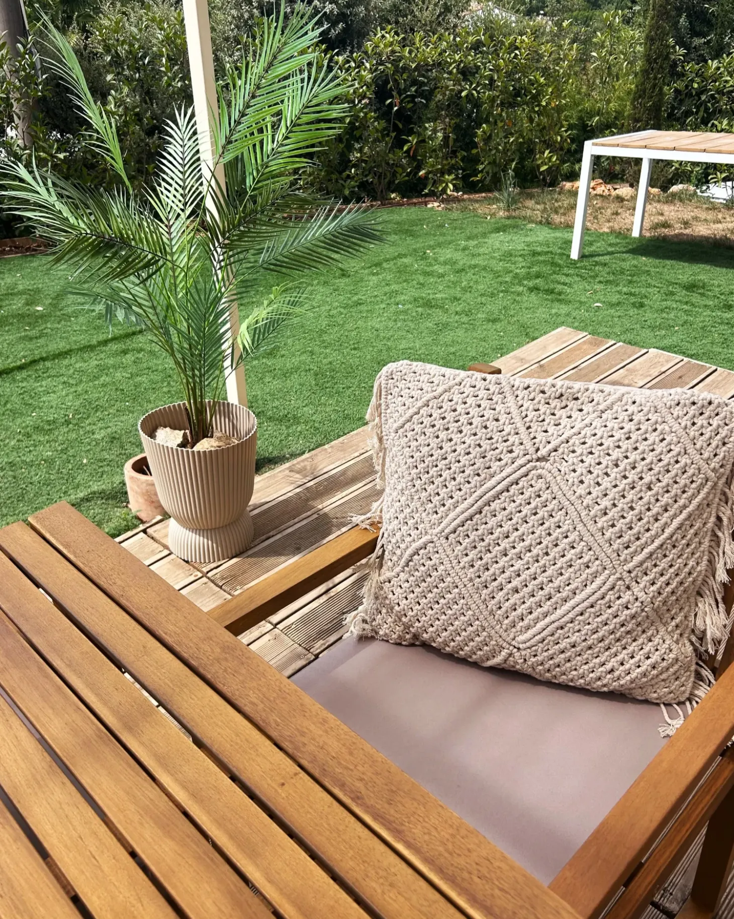 Sæt af 2 pyntepuder BESHAM Bomuld 45 x 45 cm Lys Beige Geometrisk mønster