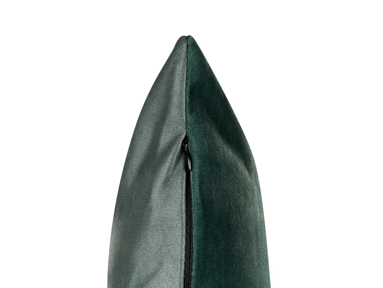Sæt af 2 pyntepuder BICOCCA Velour 45 x 45 cm Mørkegrøn Julemønster