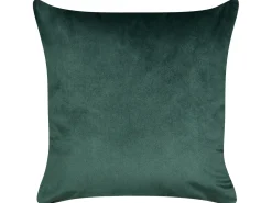Sæt af 2 pyntepuder BICOCCA Velour 45 x 45 cm Mørkegrøn Julemønster