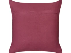 Sæt af 2 pyntepuder CADETIA Bomuld 45 x 45 cm Bordeaux Ensfarvet