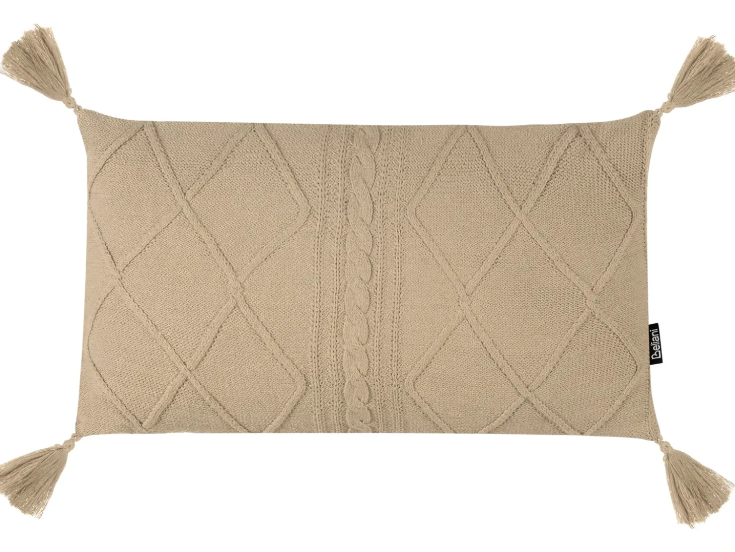 Sæt af 2 pyntepuder CAESIA Bomuld 30 x 50 cm Beige Ensfarvet