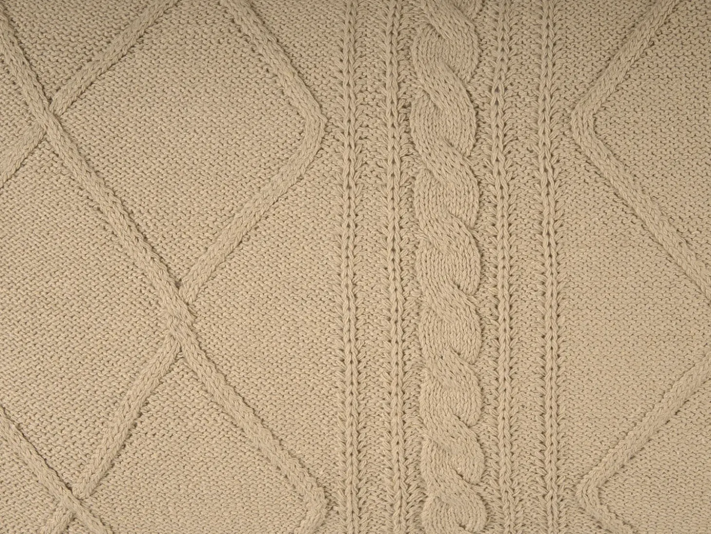 Sæt af 2 pyntepuder CAESIA Bomuld 30 x 50 cm Beige Ensfarvet