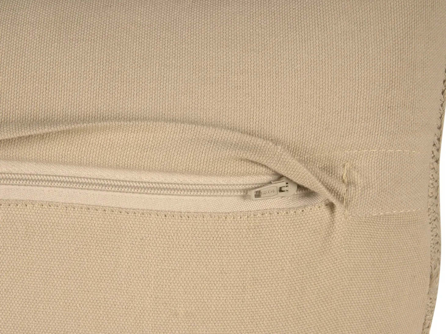 Sæt af 2 pyntepuder CAESIA Bomuld 30 x 50 cm Beige Ensfarvet