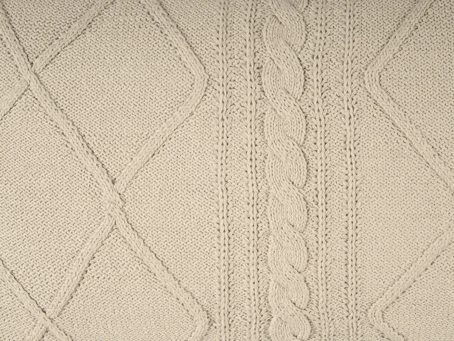 Sæt af 2 pyntepuder CAESIA Bomuld 30 x 50 cm Lys Beige Ensfarvet