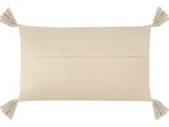 Sæt af 2 pyntepuder CAESIA Bomuld 30 x 50 cm Lys Beige Ensfarvet