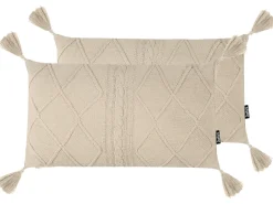 Sæt af 2 pyntepuder CAESIA Bomuld 30 x 50 cm Lys Beige Ensfarvet