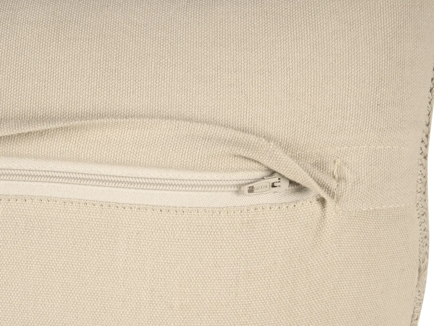 Sæt af 2 pyntepuder CAESIA Bomuld 30 x 50 cm Lys Beige Ensfarvet