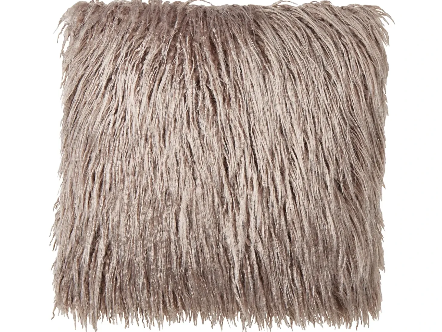 Sæt af 2 pyntepuder COROKIA Kunstig pels 45 x 45 cm Beige Ensfarvet