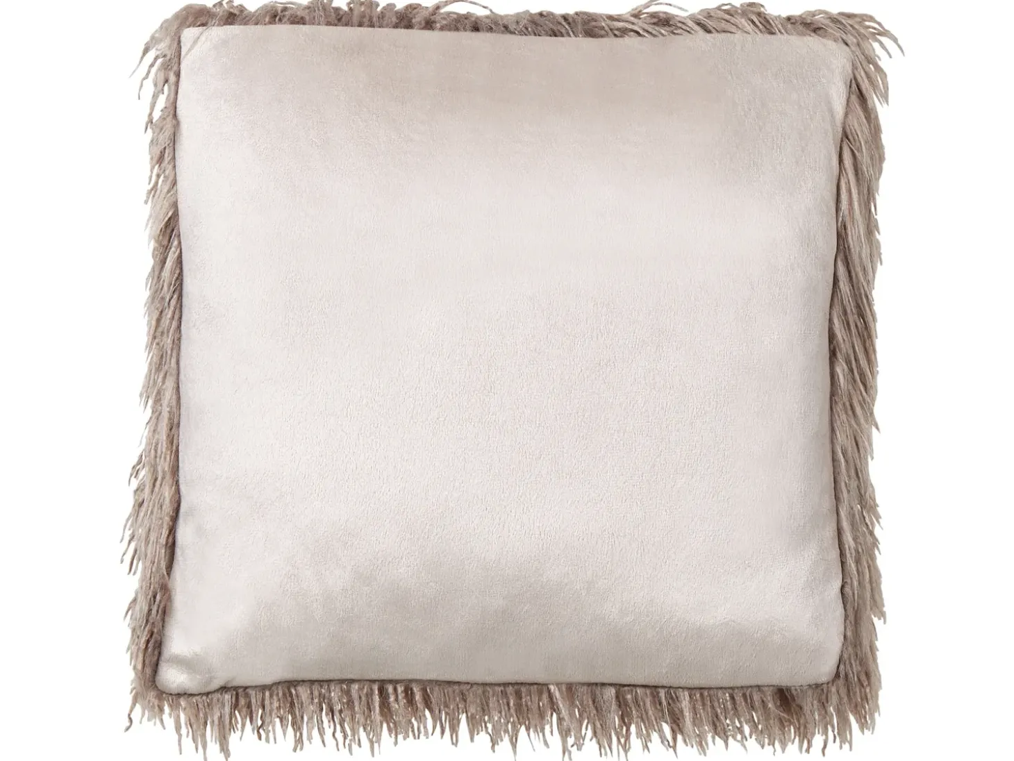 Sæt af 2 pyntepuder COROKIA Kunstig pels 45 x 45 cm Beige Ensfarvet