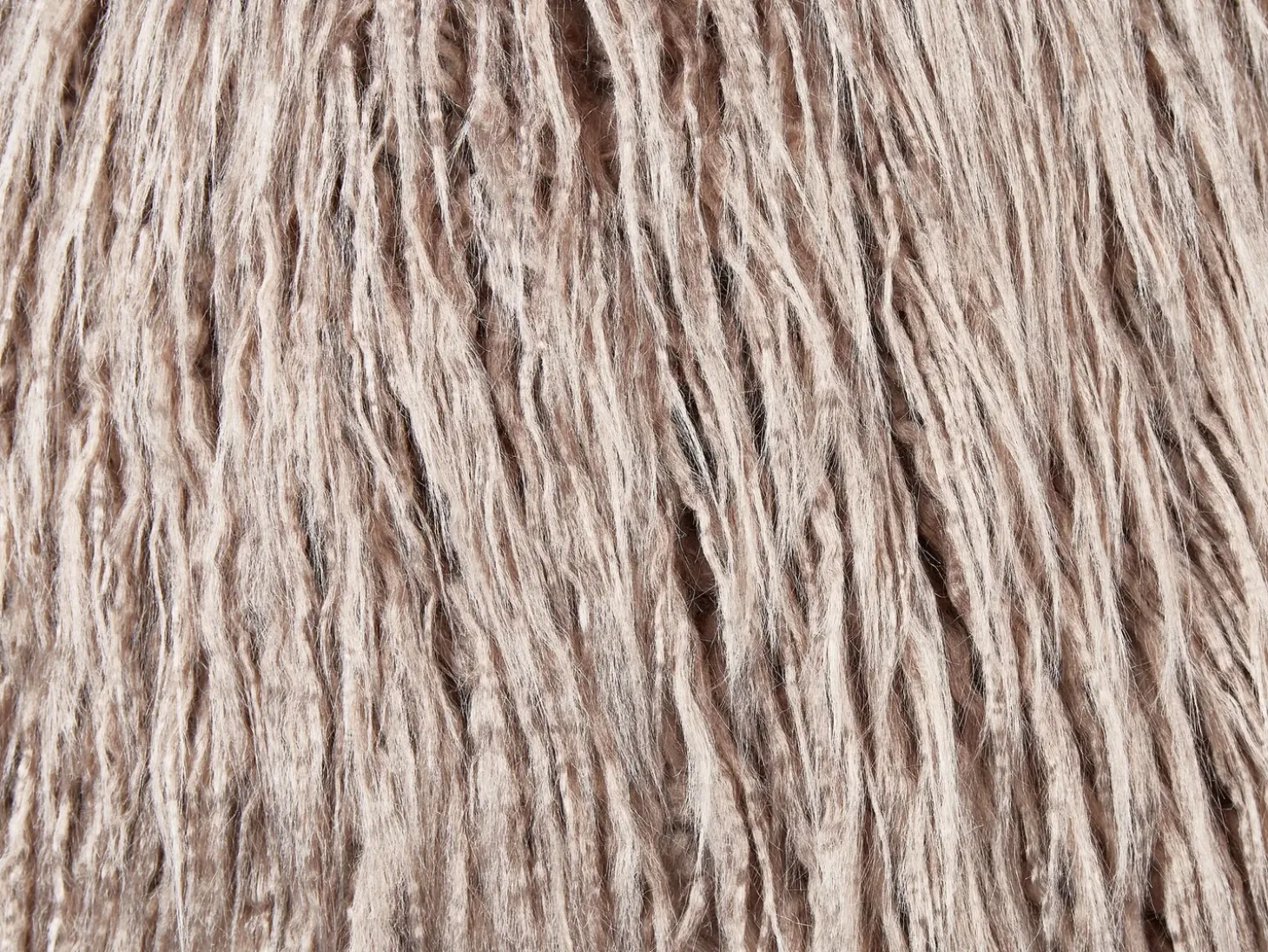 Sæt af 2 pyntepuder COROKIA Kunstig pels 45 x 45 cm Beige Ensfarvet