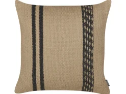 Sæt af 2 pyntepuder DESALIX Jute 45 x 45 cm Beige Stribet mønster