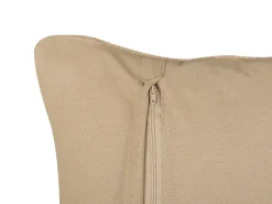 Sæt af 2 pyntepuder DESALIX Jute 45 x 45 cm Beige Stribet mønster