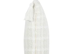 Sæt af 2 pyntepuder DOURIS 30 x 60 cm Lys Beige Ternet mønster