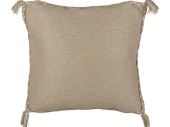 Sæt af 2 pyntepuder ERIGERON Jute 45 x 45 cm Beige Ensfarvet