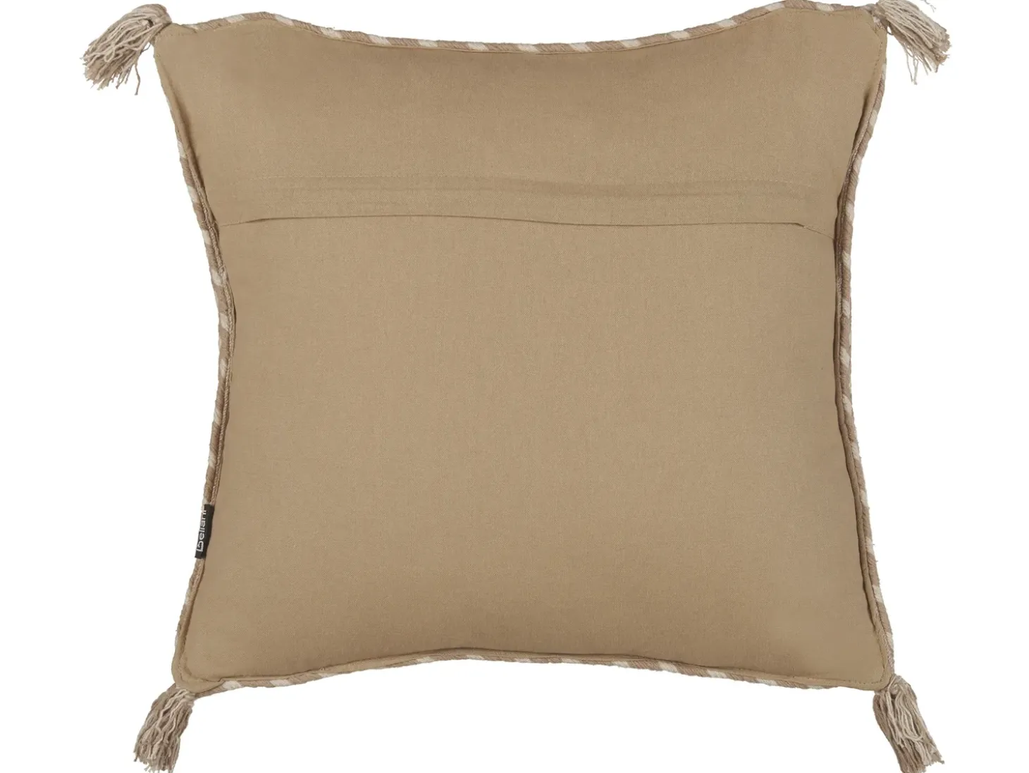 Sæt af 2 pyntepuder ERIGERON Jute 45 x 45 cm Beige Ensfarvet