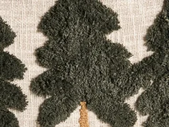 Sæt af 2 pyntepuder FAGRAEA Bomuld 30 x 50 cm Lys Beige Julemønster