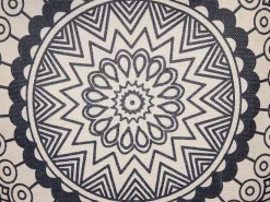 Sæt af 2 pyntepuder GERANIUM 45 x 45 cm Sort Orientalsk mønster