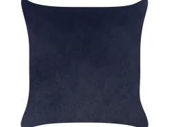 Sæt af 2 pyntepuder GOLDENROD Velour 45 x 45 cm Sort Plante mønster