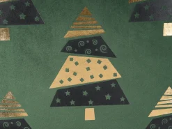 Sæt af 2 pyntepuder GOLDSPRUCE Velour 45 x 45 cm Grøn Julemønster