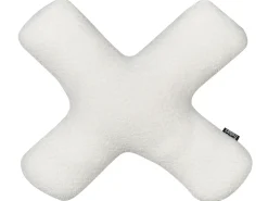 Sæt af 2 pyntepuder HESPERIS Boucle Cremehvid Ensfarvet