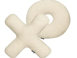 Sæt af 2 pyntepuder HESPERIS Boucle Beige Ensfarvet