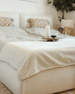 Sæt af 2 pyntepuder INCANA Bomuld 30 x 50 cm Beige Geometrisk mønster