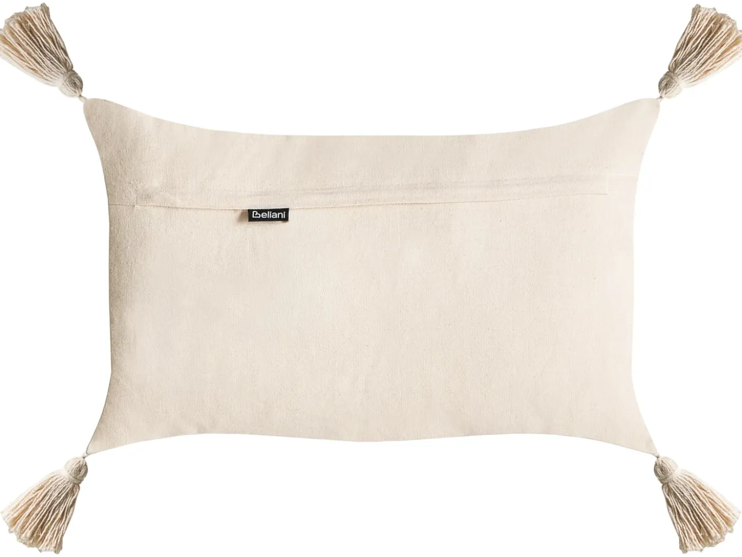 Sæt af 2 pyntepuder INTSIA Bomuld 30 x 50 cm 45 x 45 cm Lys Beige Julemønster
