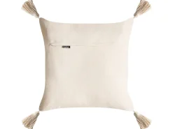 Sæt af 2 pyntepuder INTSIA Bomuld 30 x 50 cm 45 x 45 cm Lys Beige Julemønster
