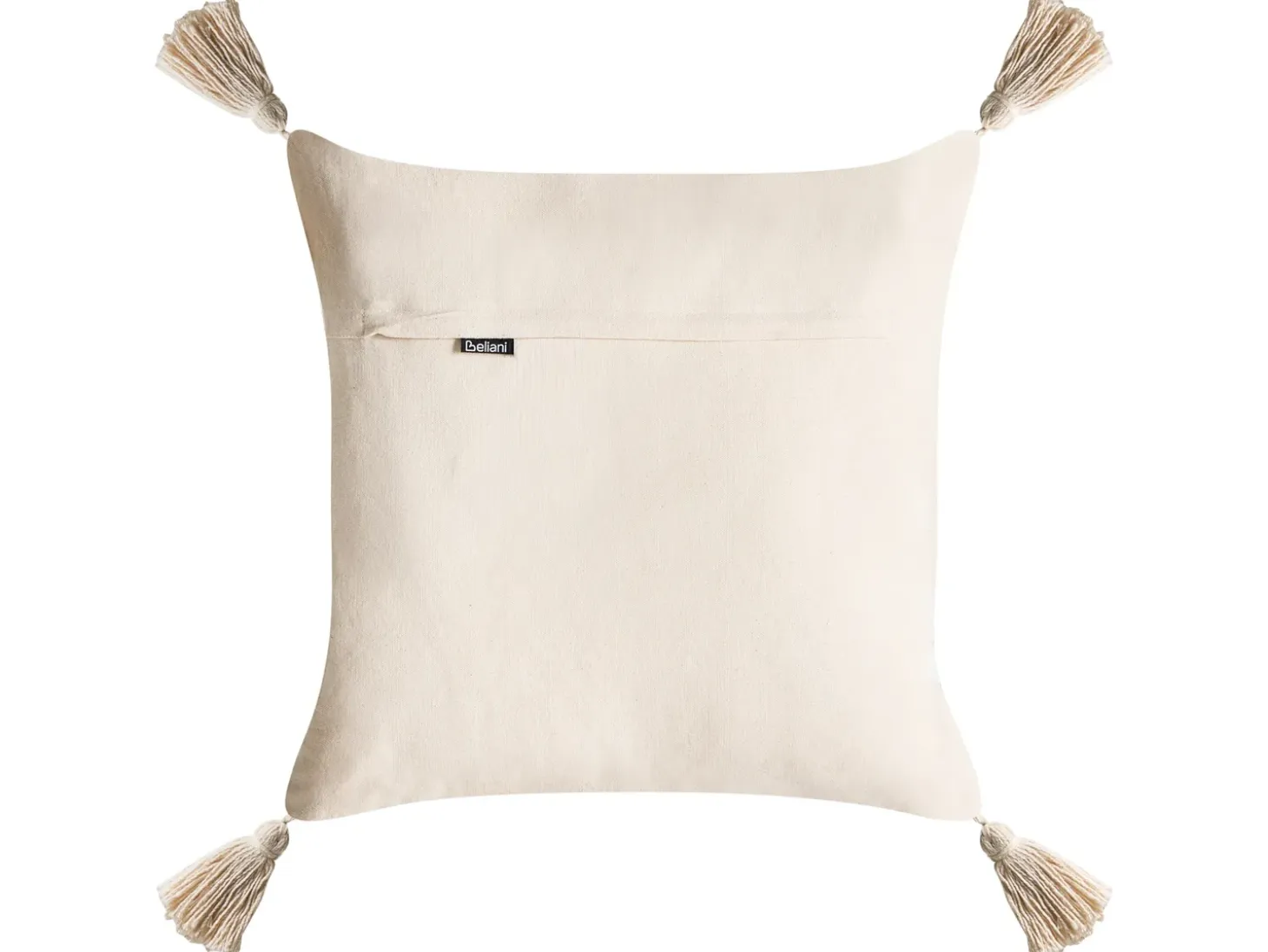 Sæt af 2 pyntepuder INTSIA Bomuld 30 x 50 cm 45 x 45 cm Lys Beige Julemønster