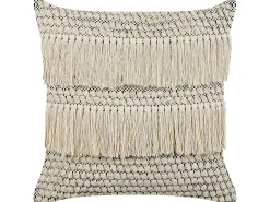 Sæt af 2 pyntepuder IRESINE Bomuld 45 x 45 cm Beige Geometrisk mønster