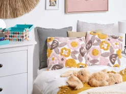 Sæt af 2 pyntepuder KANDIARO Bomuld 45 x 45 cm Multifarvet Blomstermønster