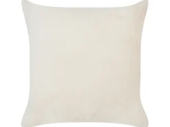 Sæt af 2 pyntepuder KASRA Kunstig pels 45 x 45 cm Lys Beige Abstraktmønster
