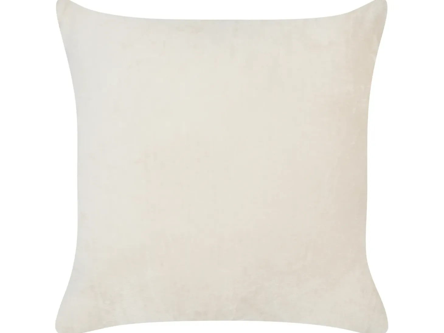 Sæt af 2 pyntepuder KASRA Kunstig pels 45 x 45 cm Lys Beige Abstraktmønster