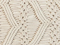 Sæt af 2 pyntepuder KIRIKKALE Bomuld 45 x 45 cm Lys Beige Geometrisk mønster